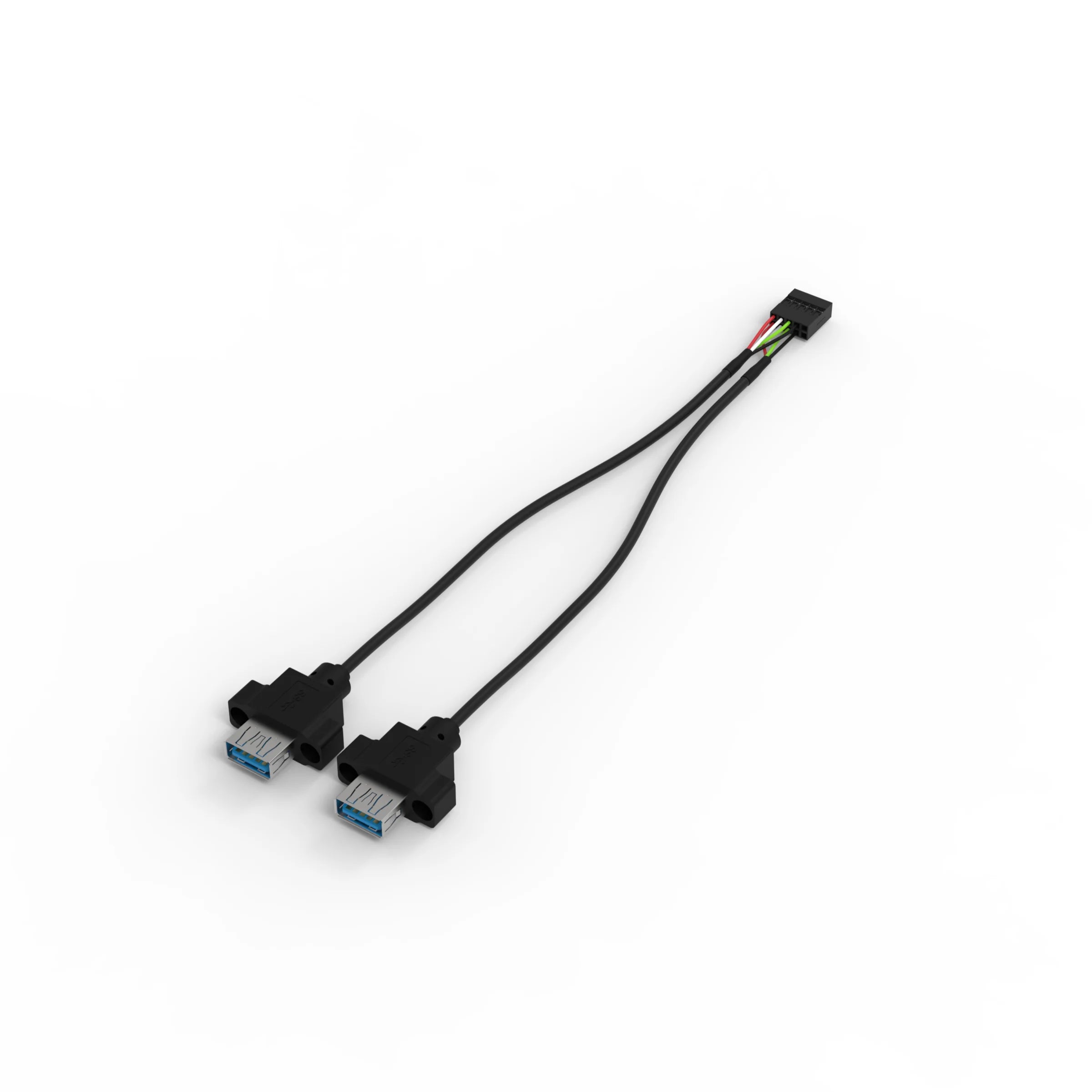 USB A2T - Type-A x 2 to 10PIN Cable