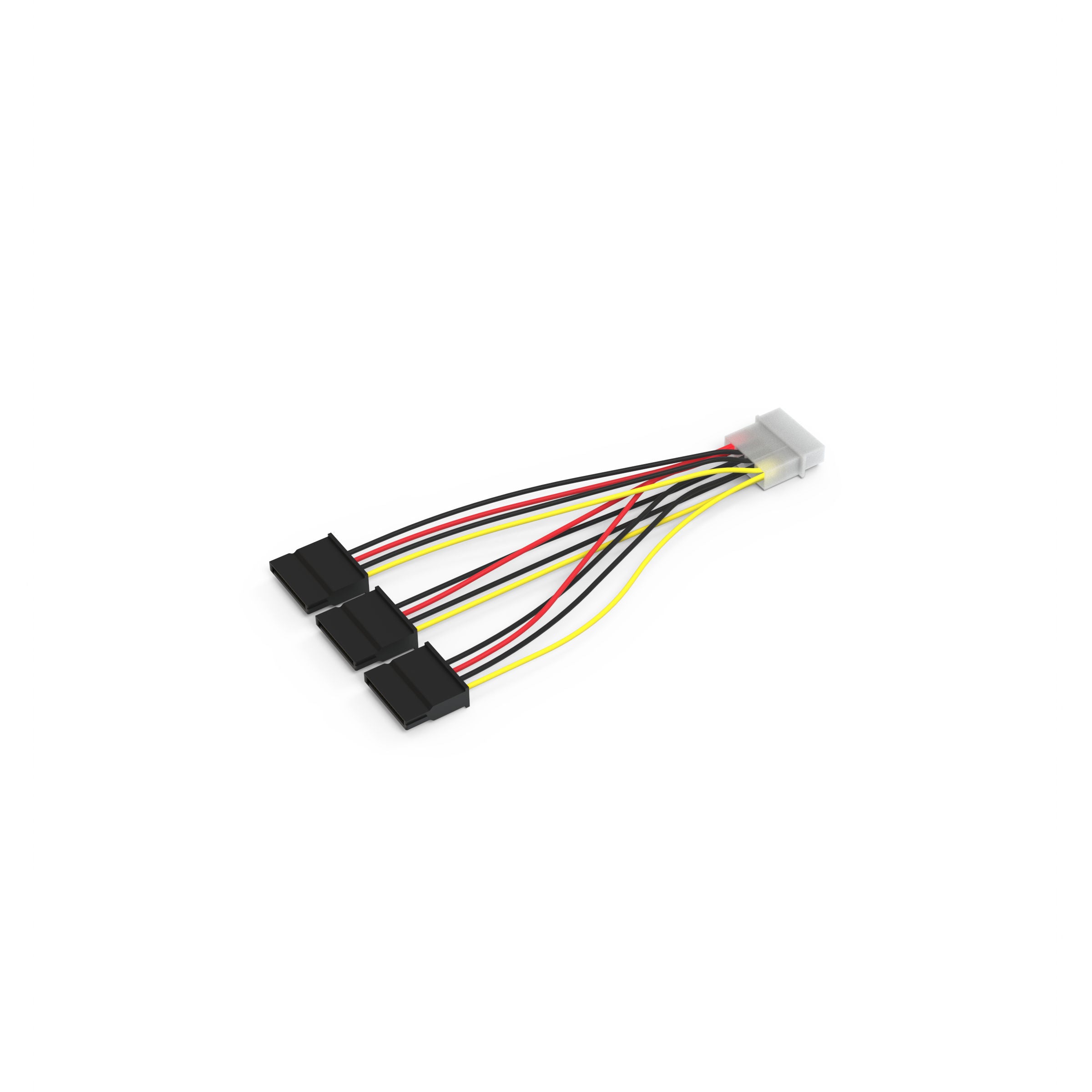 Molex to Multiple SATA Converter Extension Cable